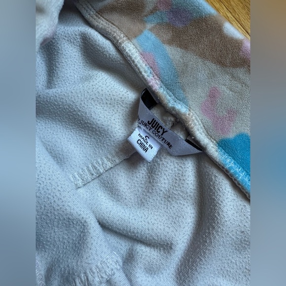 Juicy Couture Velour Floral Wide Leg Lounge Pants - Picture 5 of 7